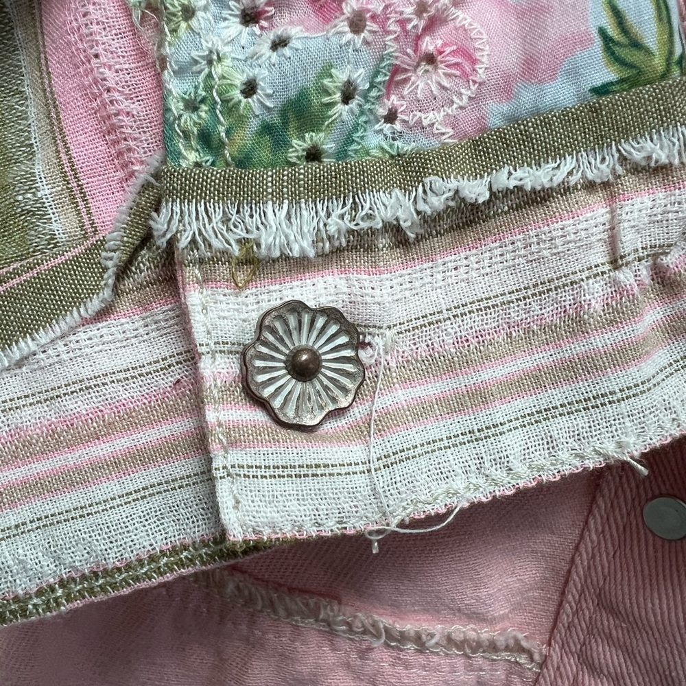 Nwot Pol Patchwork Button-Up Shacket, S - image 7